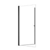 Semi Frameless Circular Pivot Shower Door With 1 / 4" Sgcc Tempered Glass - Matte Black - Image 15