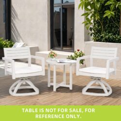 Outdoor Patio Swivel Rocker With Outdoor Grade Sunbrella Fabric Cushions (Set of 2) - Grayish