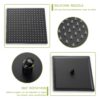 16" Ceiling Mount Square Shower System With Waterfall Tub Spout And Rough In Valve - Matte Black - Image 8