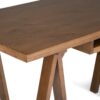 Sawhorse - Desk - Medium Saddle Brown - Image 4