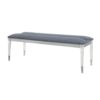 Laura - Bench And Soft Fabric Seating - Silver - Image 4