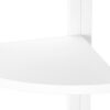 Bookshelf, Bookcase, Etagere, Corner, 4 Tier, Office, Contemporary & Modern - White - Image 6