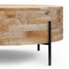 Rayburn - Drum Coffee Table - Natural - Image 4