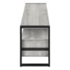 TV Stand, Console, Media Entertainment Center, Storage Drawers, Contemporary & Modern - Gray - Image 3