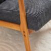 Accent Chair With Pillow Upholstered - Antique Dark Gray - Image 8