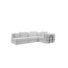 Oversized Upholstered Sectional Sofa Couch Set, Modular L Shaped Floor Sofa Set With 6 Pillows For Living Rooms - White - Image 14