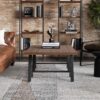 Sawhorse - Solid Walnut Veneer And Metal Coffee Table - Walnut - Image 7
