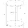 Accent Table Round For Living Room - White - Image 7