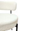 Mid Century Modern White Dining Chair (Set of 2) With Curved Backrest And Metal Legs - White / Black - Image 10