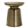 Drum Accent Side Table, Durable Construction, Contemporary & Modern - Gold - Image 11