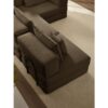 Oversized Upholstered Sectional Sofa Couch Set, Modular L Shaped Floor Sofa Set With 6 Pillows For Living Rooms - Brown - Image 24