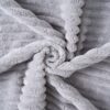 2 In 1 Foldable Sofa Plush Corduroy Sofa Convertible Floor Sofa Bed Deep Seating With Multi Functional Blanket Suitable For Living Rooms - Light Gray - Image 21