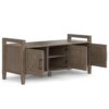 Ela - Entryway Storage Bench - Smoky Brown - Image 3