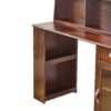 Modern Elegance Makeup Vanity Desk With Adjustable Lighted Mirror Storage Shelves Drawer And Cabinet - Walnut - Image 5