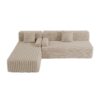 Cloud - Sectional Sofa Upholstered Couch Free Combined Sofa - Light Coffee - Image 13
