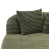 Chaise Lounge Sofa Boneless Couch With 2 Supportive Pillows, Sofa Bed - Green - Image 16