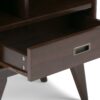 Draper - Mid Century Bookcase And Storage Unit - Medium Auburn Brown - Image 7