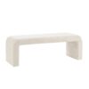 Modern Contemporary Waterfall Bench - Cream - Image 4