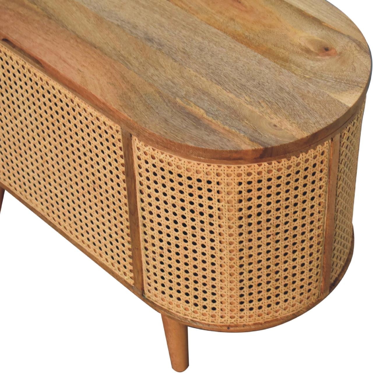 Larrisa - Rounded Lid Up Blanket Box - Oak - Image 7