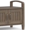 Lev - Entryway Storage Bench - Smoky Brown - Image 8
