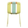 4 Piece Set Of Modern Striped Color Blocking Single Chairs Waterproof And Fade Resistant - Grain Yellow / Haze Green / Tropical Orange - Image 5