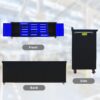 Storage Cabinet With Work Bench (15 Drawers & 2 Cabinets) - Blue - Image 6
