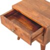 Mini Modern Bedside Table - Chestnut - Image 8