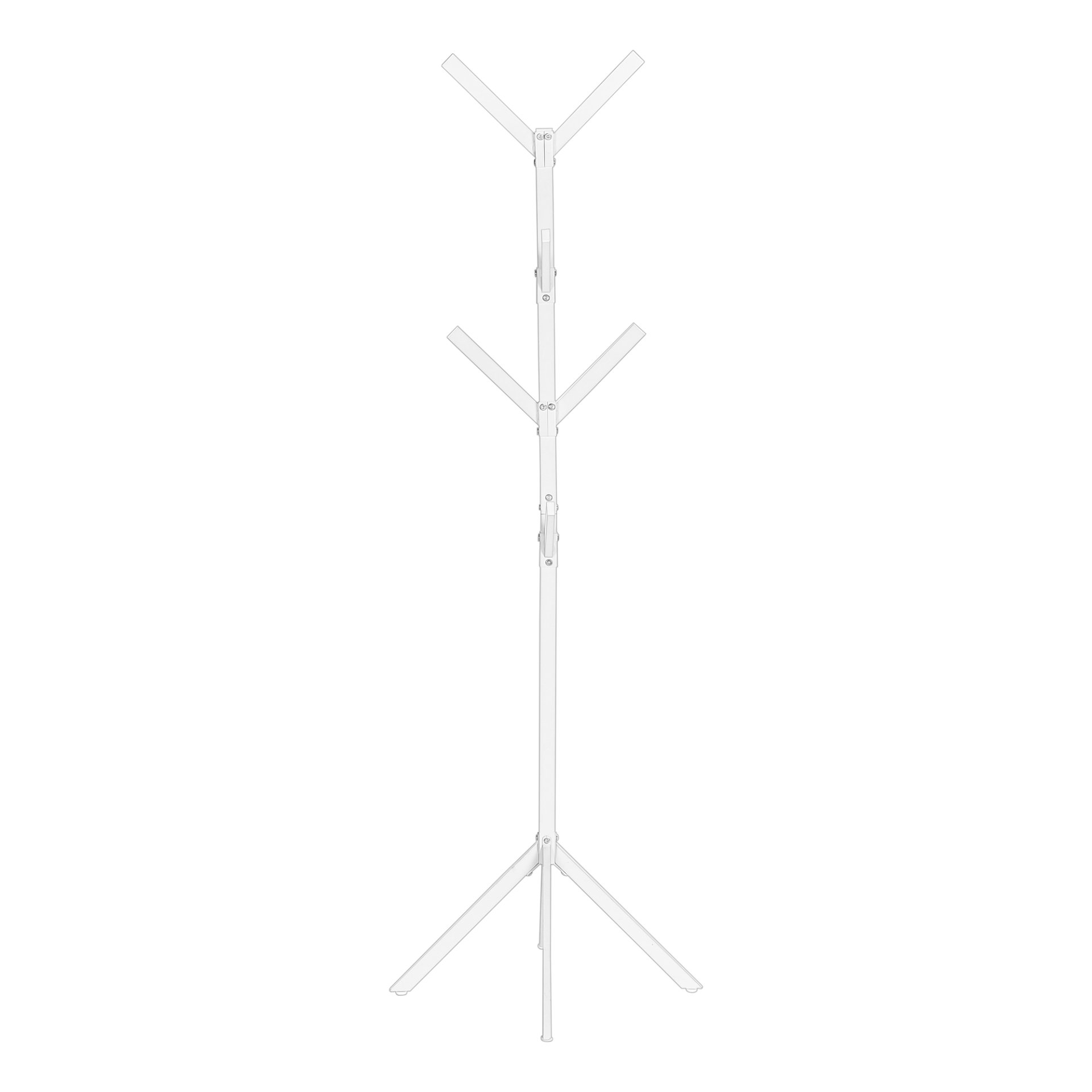 Coat Rack, Hall Tree, Free Standing, 8 Hooks, Entryway, 70"H, Contemporary & Modern - White - Image 6