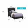 Deb - Twin Bed - Black - Image 4