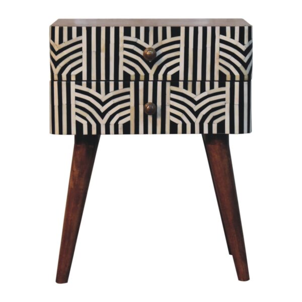 Inlay - Edessa Bone Bedside Table - Caramel