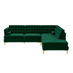 Brooke - Sectional Sofa Right Facing - Green
