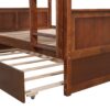 Full Over Full Bunk Bed With Twin Size Trundle - Walnut - Image 7