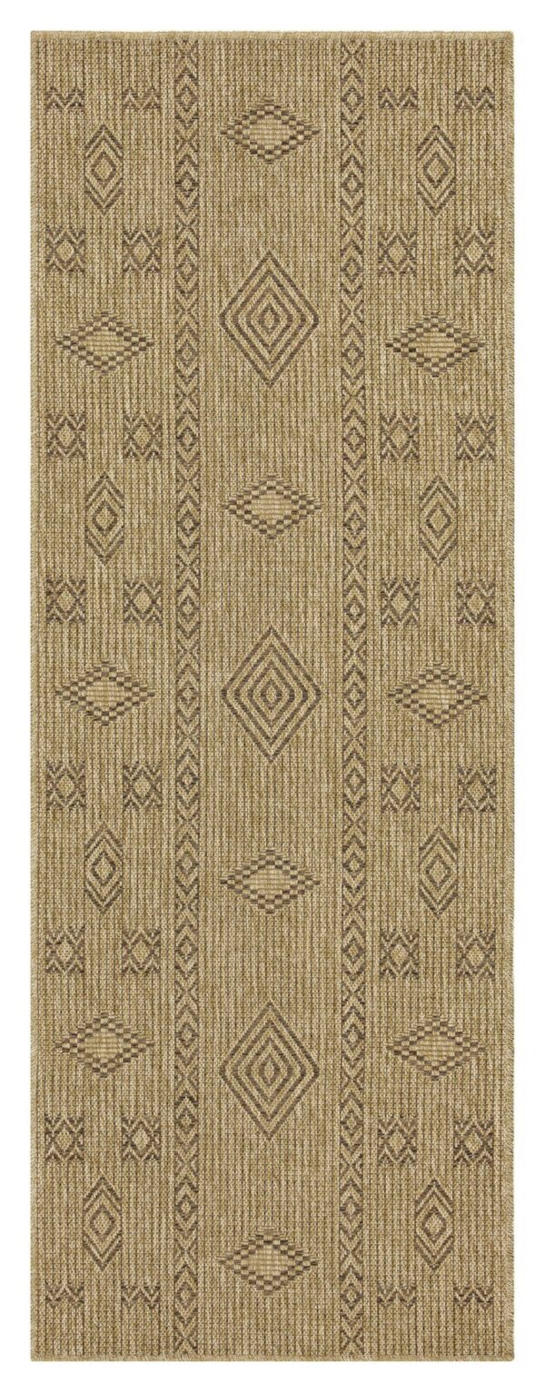 Earth - 2'7" X 7'3" Indoor, Outdoor Area Rug - Jute, Mocha