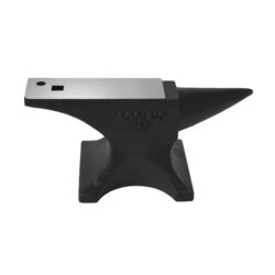 Single Horn Anvil 110Lbs High Hardness Cast Steelsmith Tool With Round And Square Hole - Black