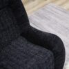 Bean Bag Chair With Armrests Oversized Comfy Beanbag Lounge Lazy Floor Sofa Accent Chair For Living Room - Black - Image 12