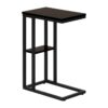 Accent Table, C - Shaped, Modern - Espresso - Image 4