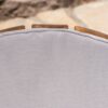 Outdoor Adirondack Chair Cushion With Water Resistant Fabric And Ties - Gray - Image 5