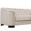 Upholstered Loveseat Sofa With Thick Removable Seat Cushion - Beige - Image 20