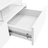 Lift Top Coffee Table With 2 Drawers, Hidden Space And LED Lights For Living Room - White - Image 14