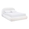 Archie Puffy Grounded - Queen Upholstered Platform Bed - Almond White - Image 13