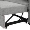 Modern U Shaped Sectional Sofa Convertible Pull Out Sofa Bed With USB Ports And Cup Holders Chenille - Gray - Image 18