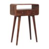 Mini Curved Console Table - Caramel - Image 2