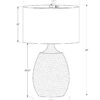 Lighting, Table Lamp, Resin, Contemporary - Cream - Image 4