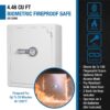 4.48 Cubic Ft Biometric Fireproof Safe - White - Image 11