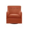 Adele - Swivel Chair With Button Tufted Back And Swivel Base - Orange - Image 4