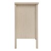 2 Door Carved Storage Cabinet With Adjustable Shelf, Accent Furniture For Living Room, Hallway, Kitchen - Natural - Image 8
