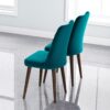 Katie - Mid-Century Modern Dining Chair (Set of 2) - Blue - Image 5