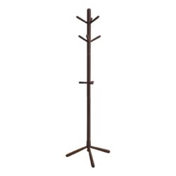 Free Standing Coat Rack 9 Hooks For Entryway - Espresso