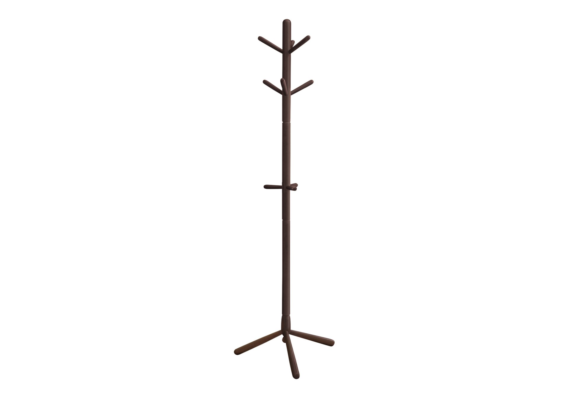 Free Standing Coat Rack 9 Hooks For Entryway - Espresso - Image 2