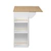 Modern Style 2 In 1 Pet Friendly Dog Crate Kitchen Island End Table Metal Pine - Natural / White - Image 14
